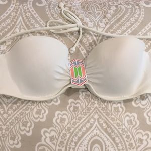 VS Swim // White Bikini Top SIZE 34B